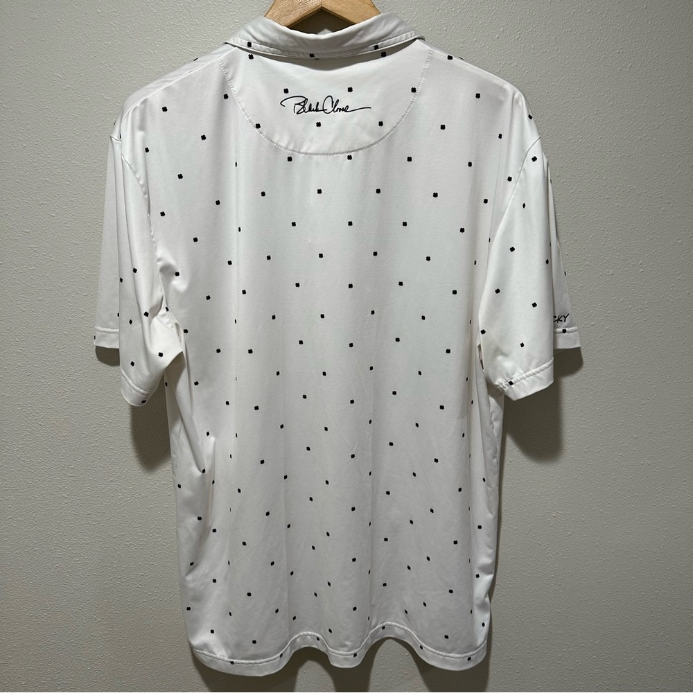 Black Clover Cloverfield All Over Clover Print Polo - Picture 9 of 10